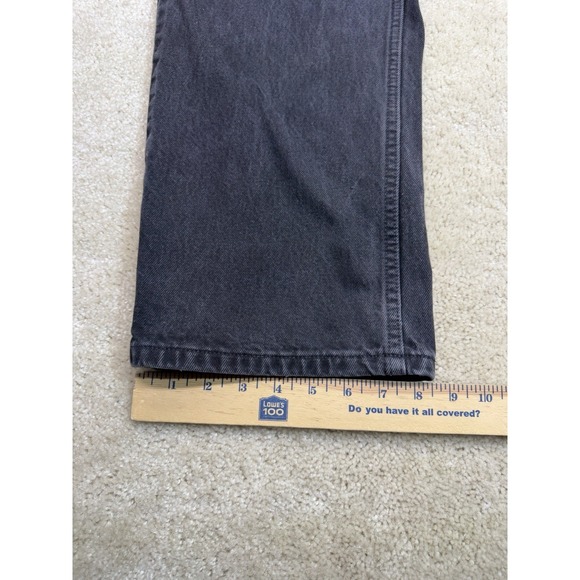 Harley Davidson Jeans Mens 40x32 Black Straight Leg Biker Logo Riding Outdoor - Picture 9 of 9